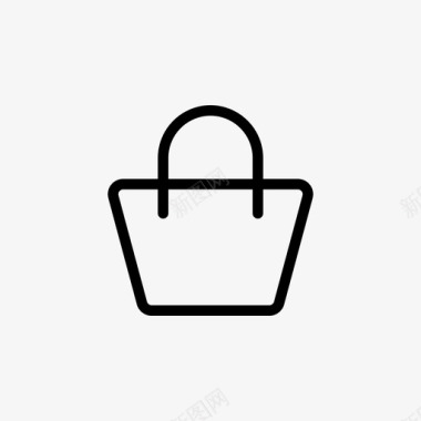 购物袋购物篮电子商务图标图标