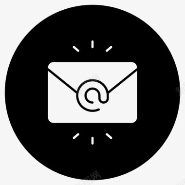 发送电子邮件附件业务图标图标