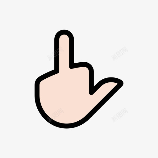 bird middle finger 02.1svg_新图网 https://ixintu.com bird middle finger 02.1