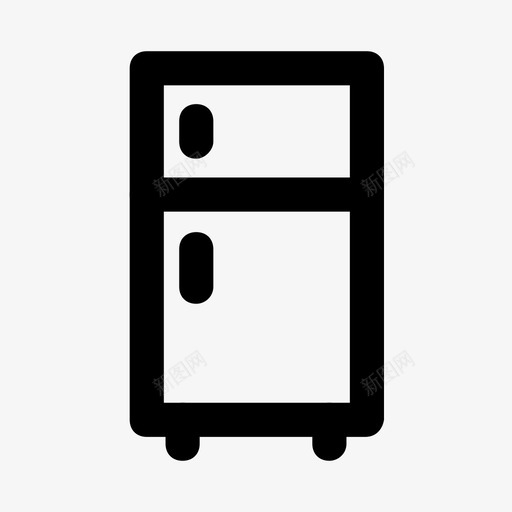 冰箱电器冰柜图标svg_新图网 https://ixintu.com 冰柜 冰箱 厨房 电器