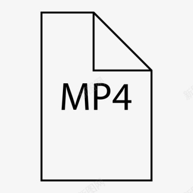 mp4文件视频文件图标图标