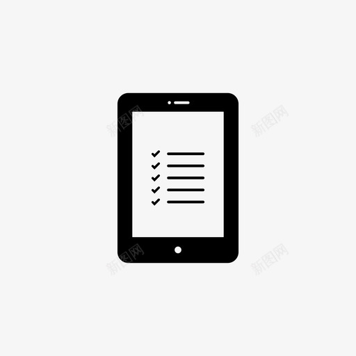 ipad列表评论图标svg_新图网 https://ixintu.com ipad 列表 平板电脑 设备集合 评论