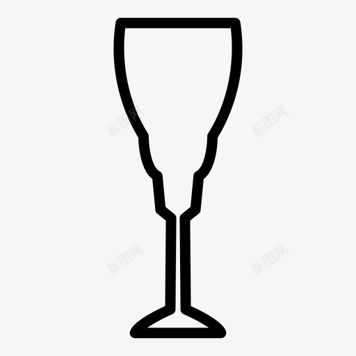 葡萄酒圣杯鸡尾酒图标svg_新图网 https://ixintu.com 圣杯 水 玻璃杯 葡萄酒 食品饮料 饮料 鸡尾酒