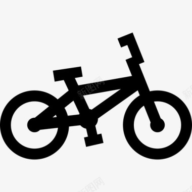 bmx自行车自行车运输和物流概述图标图标