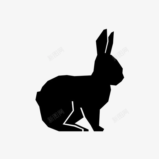 兔子动物森林图标svg_新图网 https://ixintu.com 兔子 动物 森林