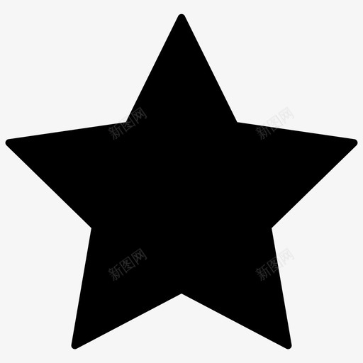 星星最爱费率图标svg_新图网 https://ixintu.com 几何形状实心 星星 最爱 等级 费率