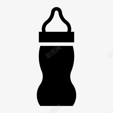 奶瓶塑料超市图标图标