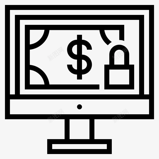 安全支付现金支付在线支付图标svg_新图网 https://ixintu.com 交易安全 在线支付 安全交易 安全支付 现金支付
