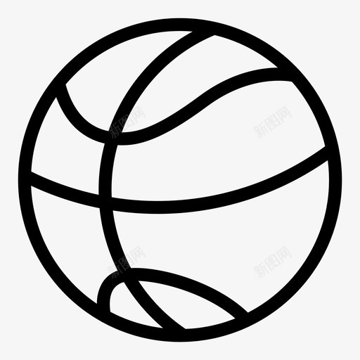 篮球球体运动图标svg_新图网 https://ixintu.com 各种各样的 球体 篮球 运动