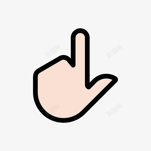 finger point click 02.1svg_新图网 https://ixintu.com finger point click 02.1