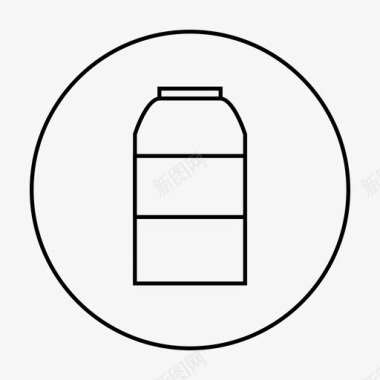 牛奶饮料奶瓶图标图标