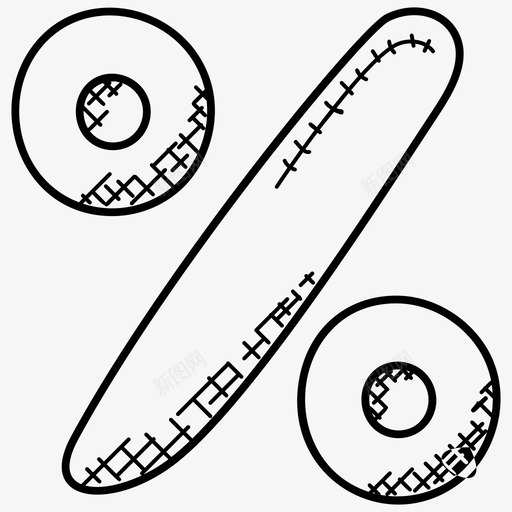 百分比比率银行和金融涂鸦图标svg_新图网 https://ixintu.com 比率 百分比 银行和金融涂鸦图标
