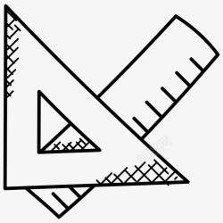 定格您几何比例尺绘图工具几何图标高清图片