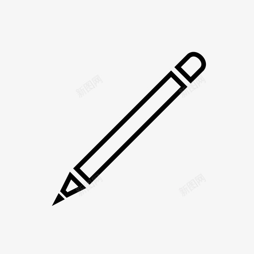 铅笔概念化绘图图标svg_新图网 https://ixintu.com 书写 概念化 物体 素描 绘图 铅笔