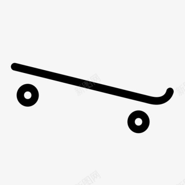 滑板滑冰运动图标图标