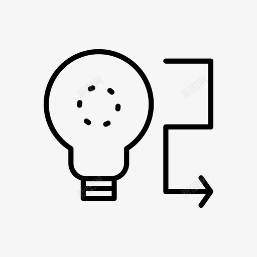 解决方案灯泡营销图标svg_新图网 https://ixintu.com 战略 搜索引擎优化 灯泡 营销 解决方案
