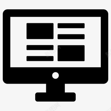 网站计算机用户体验图标图标