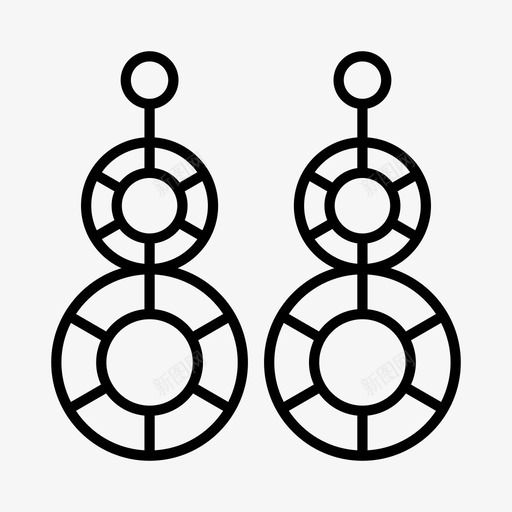 采购产品耳环配件时装图标svg_新图网 https://ixintu.com 时装 珠宝 配件 采购产品耳环