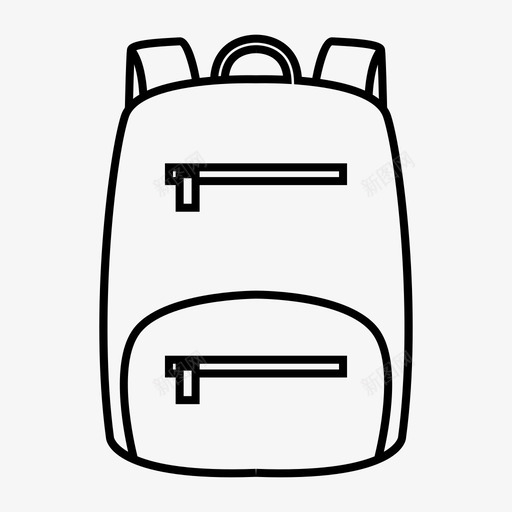 背包包户外图标svg_新图网 https://ixintu.com 包 户外 旅行 背包