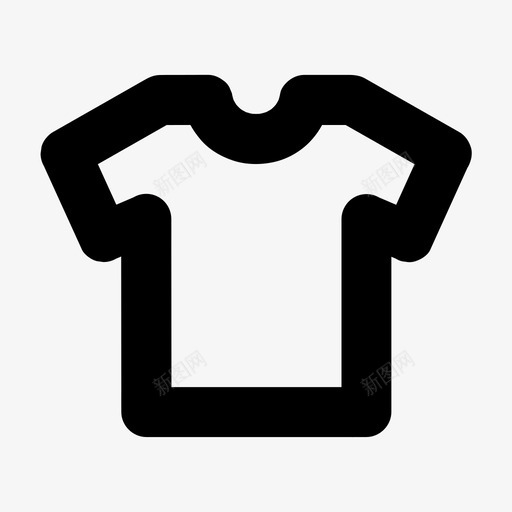 T恤服装时装图标svg_新图网 https://ixintu.com T恤 制服 时装 服装