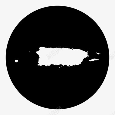 波多黎各地图加勒比海波多黎各图标图标