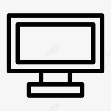 显示器计算机键盘图标图标