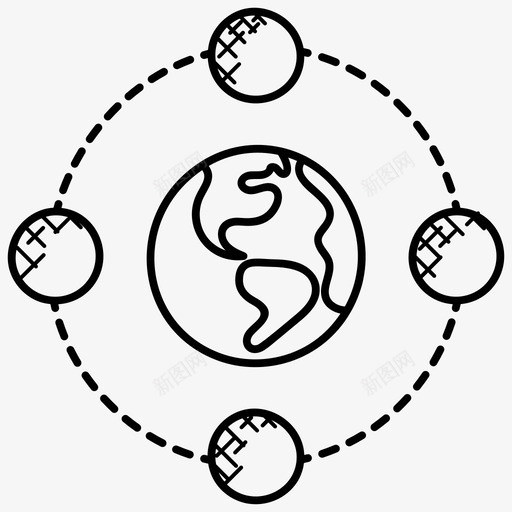 全球技术全球发展互联网技术图标svg_新图网 https://ixintu.com 互联网技术 全球发展 全球技术 网络托管涂鸦图标