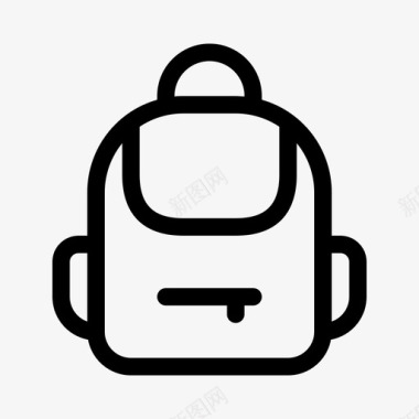 背包书包教育用品图标图标
