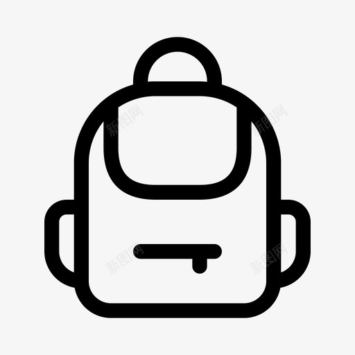 背包书包教育用品图标svg_新图网 https://ixintu.com 书包 学校 教育用品 校队 背包