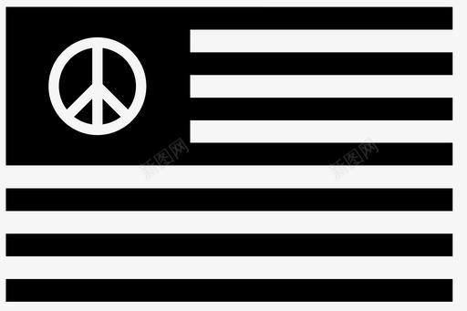 旗帜和平美国象征图标图标