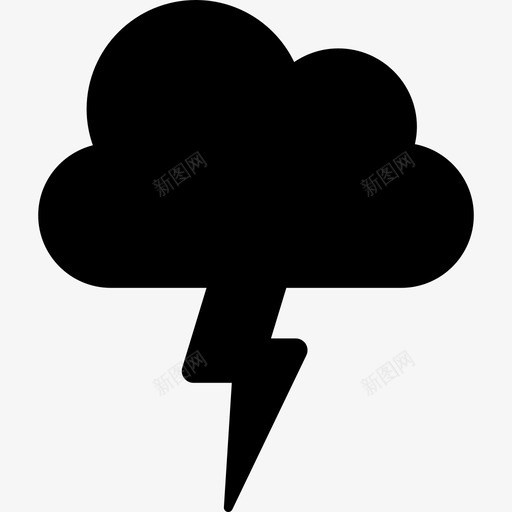 云与雷天气扩展用户界面图标svg_新图网 https://ixintu.com 云与雷 天气 扩展用户界面