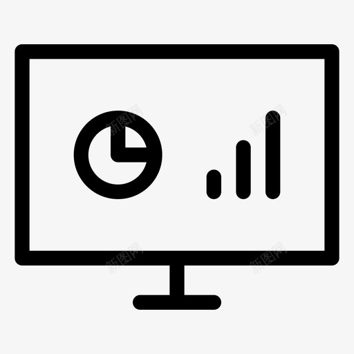 业务统计分析数据图标svg_新图网 https://ixintu.com 业务统计 分析 报表 数据 曲线图