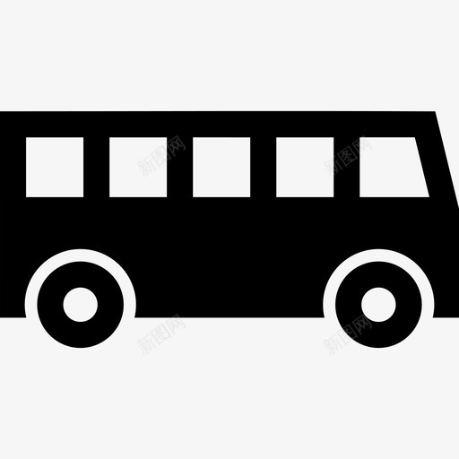 公共汽车汽车长途汽车图标svg_新图网 https://ixintu.com 公共汽车 旅游 汽车 运输和物流 长途汽车