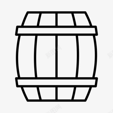 桶啤酒啤酒厂图标图标