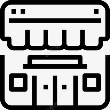 商店商业电子商务图标图标