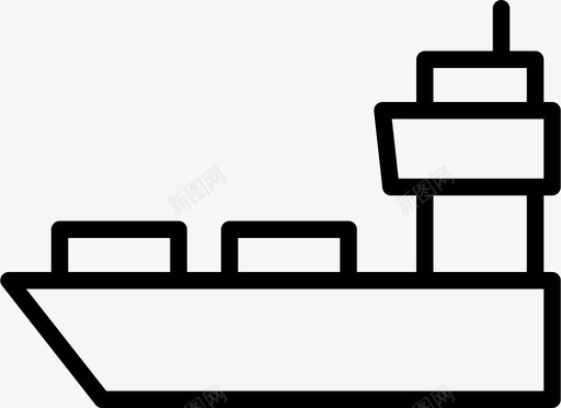 货船集装箱物流图标svg_新图网 https://ixintu.com 奶 油 物流 货船 车稀 运 集装箱