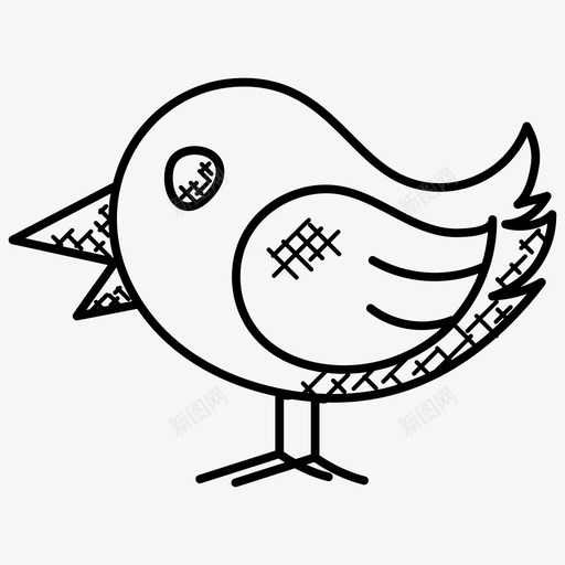 鸟鸽子媒体涂鸦图标svg_新图网 https://ixintu.com 媒体涂鸦图标 鸟 鸽子