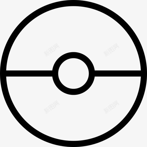 pokeball动画捕捉图标svg_新图网 https://ixintu.com pokeball pokedex 动画 战斗 捕捉 每日瘦 游戏