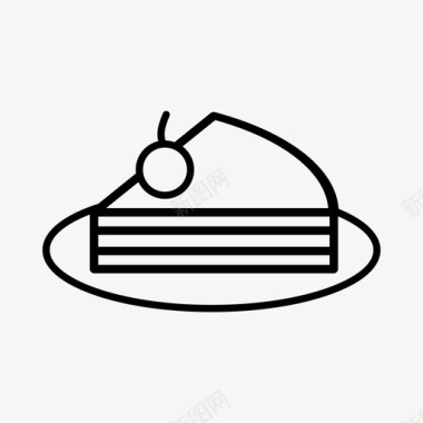 蛋糕汉堡饼干图标图标
