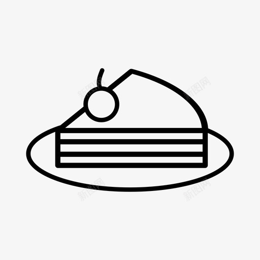 蛋糕汉堡饼干图标svg_新图网 https://ixintu.com 快餐 汉堡 蛋糕 软饮料 饼干