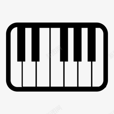 钢琴键盘键图标图标