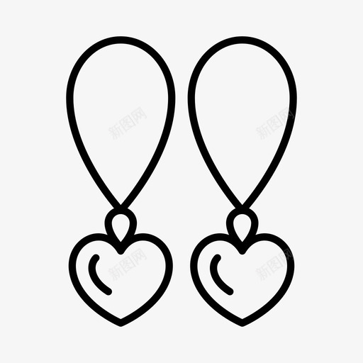采购产品耳环配件时装图标svg_新图网 https://ixintu.com 时装 珠宝 配件 采购产品耳环