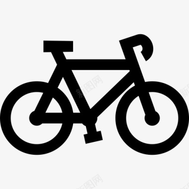 运动自行车自行车专业图标图标