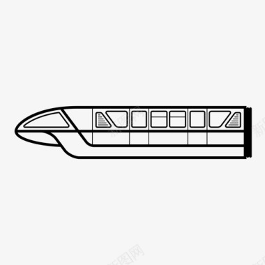单轨地铁火车图标图标
