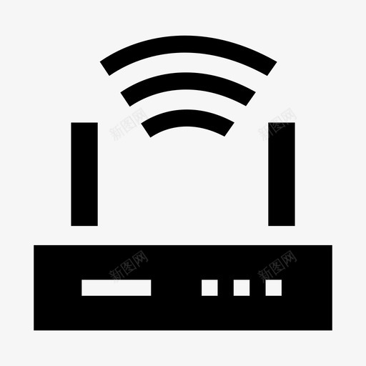 路由器互联网网络图标svg_新图网 https://ixintu.com wifi路由器 互联网 技术 无线 网络 网络互联技术平面图标集 路由器