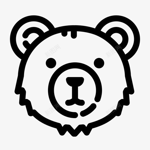 熊动物露营图标svg_新图网 https://ixintu.com 动物 旅游 熊 自然 野生动物 露营 露营物品