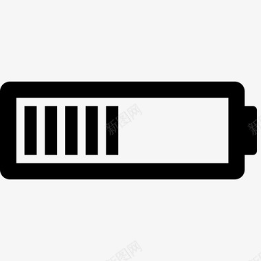 电池电池充电电池一半图标图标