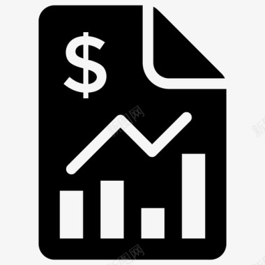财务报告银行对账单业务报告图标图标
