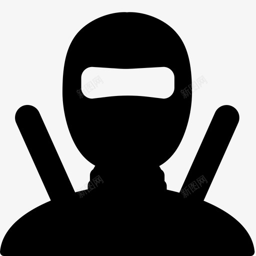 日本忍者面具图标svg_新图网 https://ixintu.com 日本忍者面具