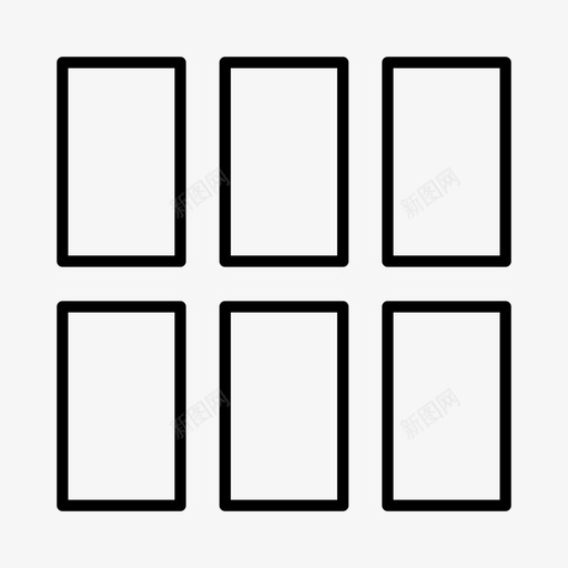 图案砖块几何体图标svg_新图网 https://ixintu.com 几何体 图案 形状 矩形 砖块